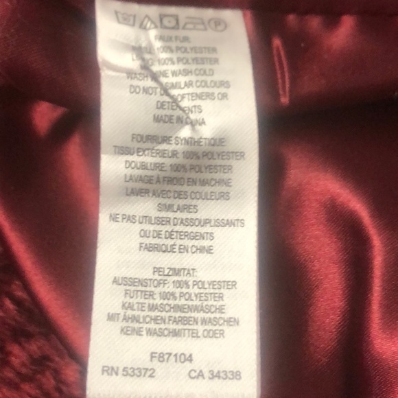 French Connection Faux Fur Notch Collar Coat - Picture 9 of 10